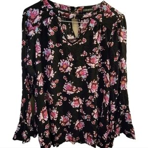Lane Bryant Floral Bohomeian Top Size 18